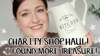 CHARITY SHOP HAUL  HOMEWARE  AUTUMNWINTER FASHION charity thrifting thrifted charityhaul [upl. by Azalea]