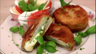 Kohlrabi schnitzel gefüllt mit Mozzarella Rezept [upl. by Mcmillan479]