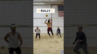 Indoor Beach Volleyball RALLY🔥🏐🤯 beachvolleyball volleyball volleyballworld volleyballplayer [upl. by Berke]