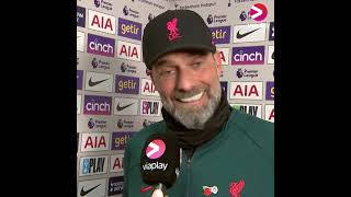 Tottenham 1  2 Liverpool  Jürgen Klopp postmatch interview [upl. by Jenness400]