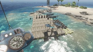 Primer Vuelo Con El Girocóptero y Aterrizaje En La Balsa  22 Stranded Deep Multiplayer [upl. by Sucitivel]