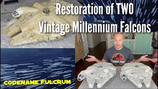 Restoration of TWO 1979 Kenner Millennium Falcons [upl. by Reidar]