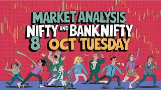 1000 Point Up Down Market Analysis for Tuesday  Nifty and Bank Nifty Analysis  08 October Analysis [upl. by Wendin]