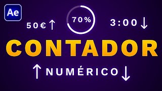 ⏱️ Crear CONTADOR NUMÉRICO en After Effects  Tiempo Dinero Porcentaje lo que quieras [upl. by Tamaru]