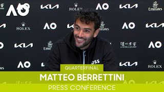 Matteo Berrettini Press Conference QF  Australian Open 2022 [upl. by Seltzer67]