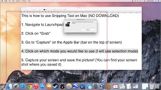 How to use Snipping Tool on Mac No Download [upl. by Hazelton870]