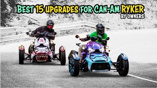 Must have 15 upgrades for your CanAm RYKER [upl. by Hamil187]