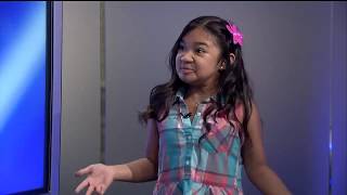 Meet the little girl winning hearts across the country on Americas Got Talent [upl. by Illil]