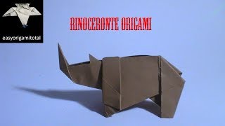 Como hacer un rinoceronte origami [upl. by Burhans161]