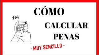 Fórmulas y esquemas 🔢 CÁLCULO DE PENAS  El Derecho claro [upl. by Mavilia]