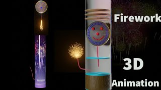 HOW THE AERIAL SHELL FIREWORKS WORK  PROFESSIONAL FIREWORKS  3D ANIMATION  LEARN FROM THE BASE [upl. by Aled]