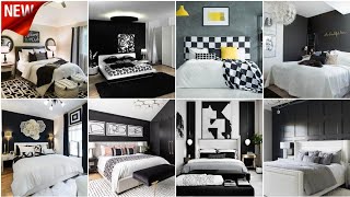 black and white bedroom design  diy black and white bedroom decor  black and white bedroom [upl. by Ycnan334]