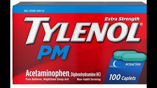 Tylenol PM Extra Strength Pain Reliever amp Sleep Aid Caplets [upl. by Gauldin]