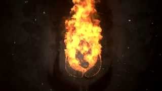 Fire move Cinema 4D Intro logo animation Turbulence FD [upl. by Elayne]