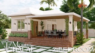 Simple and Elegant Modern Bungalow House Design  2Bedroom [upl. by Sheree760]