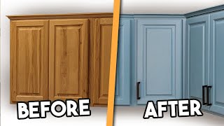 DIY Kitchen Cabinet Painting  the CHEAP amp EASY way [upl. by Lolanthe793]