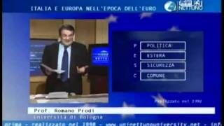 12 Lezione di Romano Prodi del 1998 quotLetà delleuroquot [upl. by Kevin]