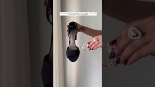 Shoeclips ✨👠🎀heels footwear fashion trending shorts aesthetic bow cute diy meesho viral [upl. by Shandie]