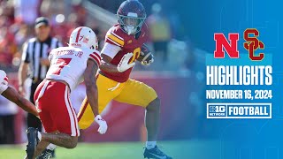 Nebraska at USC  Highlights  Big Ten Football  11162024 [upl. by Ahsaek810]