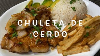 Chuletas De Cerdo Frito Al Estilo Cubano  Cocina Con Fujita [upl. by Yerac215]