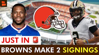 JUST IN 🚨 Browns Signing Jameis Winston amp Nyheim Hines In NFL Free Agency  Cleveland Browns News [upl. by Ilana58]