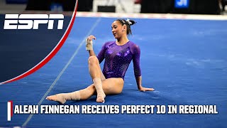 Aleah Finnegan with a POSTSEASON PERFECT 10 in the Arkansas Regional 🤩  ESPN College Gymnastics [upl. by Furr]