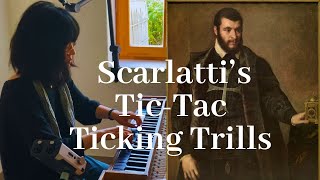 Domenico Scarlatti K11 in c minor on the CLAVICHORD with scrolling score [upl. by Jessey159]