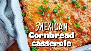 MEXICAN CORNBREAD CASSEROLE with Ground Beef [upl. by Ahsem]