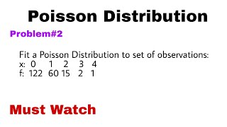 3 Poisson Distribution  Concept and Problem2 [upl. by Adams362]