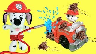 Paw patrol bebes en español juegos de lavar autosGuarderia infantil con la patrulla canina [upl. by Nnahs]