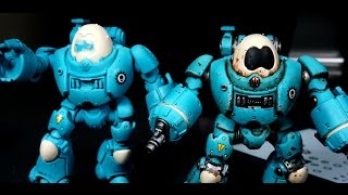 Painting Adeptus Mechanicus Kastelan Robots Part 1 [upl. by Libna]