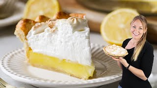 Lemon Meringue Pie No Weepy Meringue No Runny Filling [upl. by Dorisa]