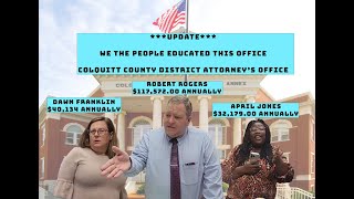 Reuploaded  Colquitt DAs Office Exposed  Records Request Denied  Public is Private  Georgia [upl. by Gosser364]