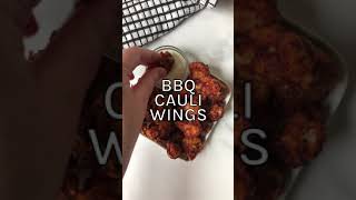 The Best BBQ Cauliflower Wings  Air Fryer Recipe  Vegan Snack  EASY Cauli Bites Shorts [upl. by Ailisec961]