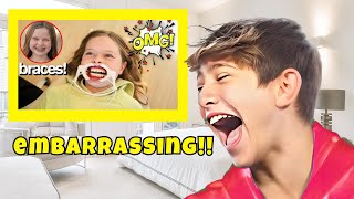 Reacting to EMBARRASSING Videos of My BEST FRIEND [upl. by Bronk]