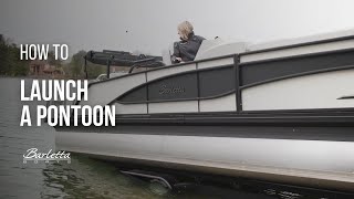 How to Launch a Pontoon  Barletta Boats [upl. by Yliram]