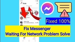 How to Fix Messenger Waiting For Network Problem  Messenger Waiting for Network Error Problem Solve [upl. by Cicenia743]