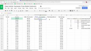 keynesian cross full model [upl. by Aerehs]