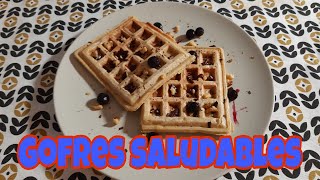 Gofres saludables  Sin azúcar en menos de 10 minutos con 5 ingredientes [upl. by Berkly]