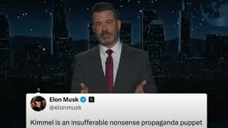 Jimmy Kimmel Responds to Elon Musk Calling Him a ‘Propaganda Puppet’ ‘Listen Kermit You Bought Twi [upl. by Marinelli]