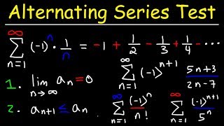 Alternating Series Test [upl. by Ahsilam]