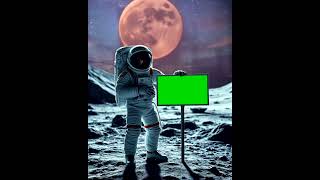 Astronaut green screen space chromakey motiongraphics alien astronaut [upl. by Mccoy]