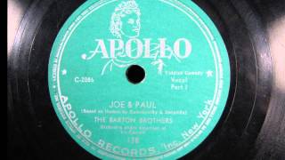 JOE amp PAUL by The Barton Brothers Yiddish Comedy 1947 [upl. by Cain]