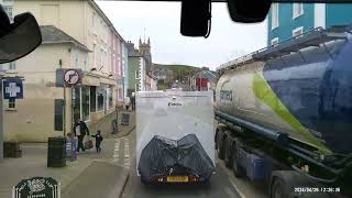 Trucking along the Welsh coast A487 [upl. by Warrin716]