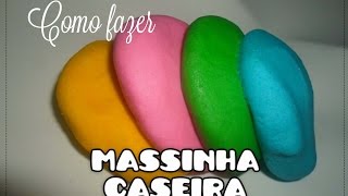 RECEITA COMO FAZER MASSA DE MODELAR CASEIRA MASSINHA ESPAÇO EDUCAR [upl. by Bernete]