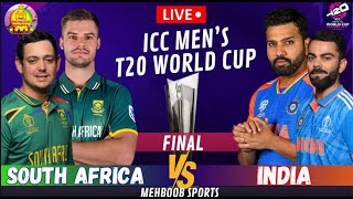 🔴LIVE  IIndia vs South Africa T20 World Cup 2024 Final  IND vs SA Match Today cricket livescore [upl. by Ennovihs]