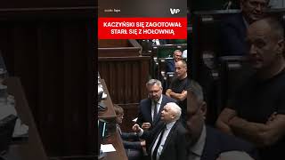 Kaczyński wtargnął na mównice Atakował Hołownię [upl. by Ladnek]