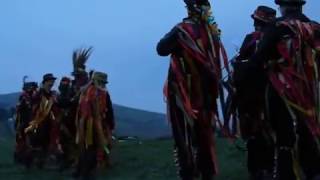 POWDER KEGS Whaley Bridge Morris Dancers  Dance in the Dawn  Windgather Rocks May Day 2017 [upl. by Nylacaj]