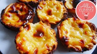 Pasteis de Nata Recipe  Portuguese Custard Tarts [upl. by Jacinthe349]