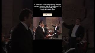 The greatness of the trio Pavarotti Domingo Carreras together on stage [upl. by Bringhurst]